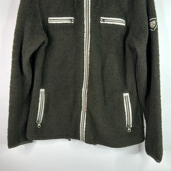 Kuhl Flight Deep Pile Sherpa Fleece Jacket Size Medium - Picture 3 of 10